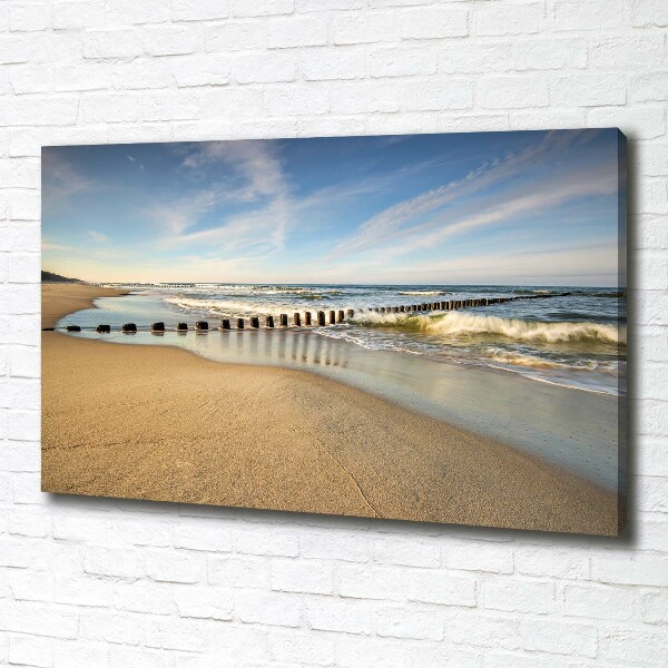 Schilderij op canvas Strand aan de Oostzee