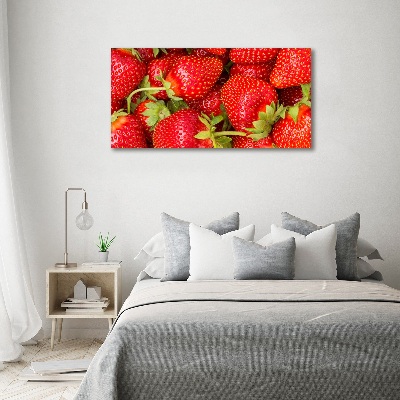 Schilderij op canvas Aardbeien