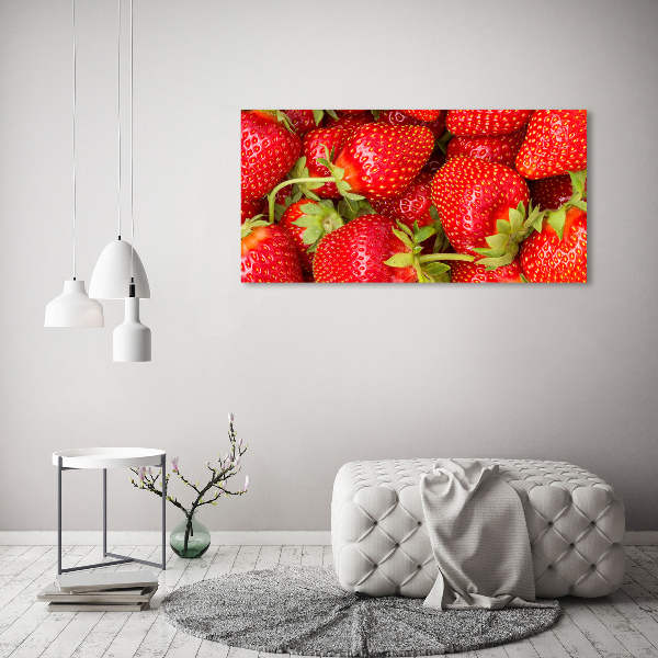 Schilderij op canvas Aardbeien