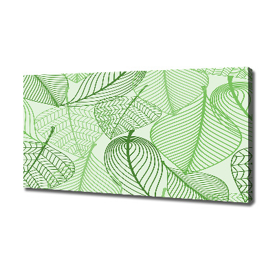 Canvas schilderij Bladerenpatroon