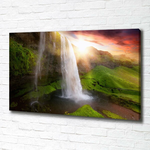 Canvas schilderij Waterval