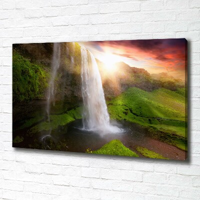 Canvas schilderij Waterval