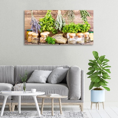 Foto canvas Kruiden aan een touwtje