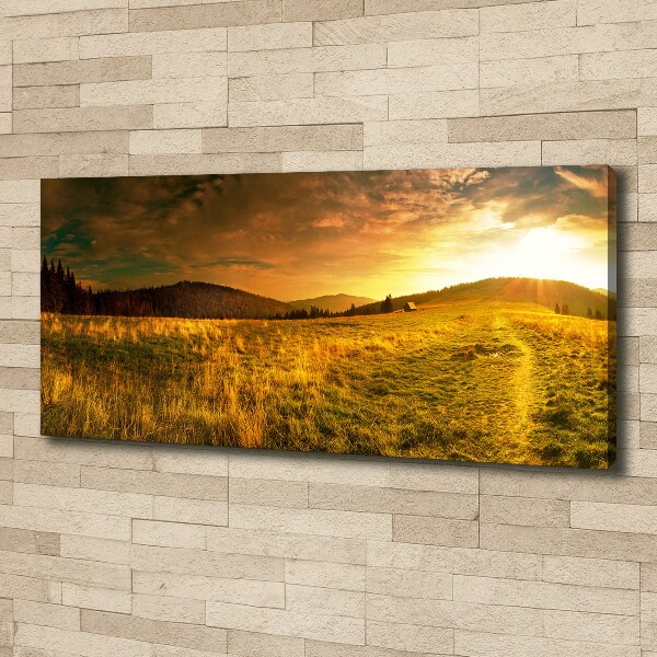 Foto canvas Panorama van het Tatragebergte