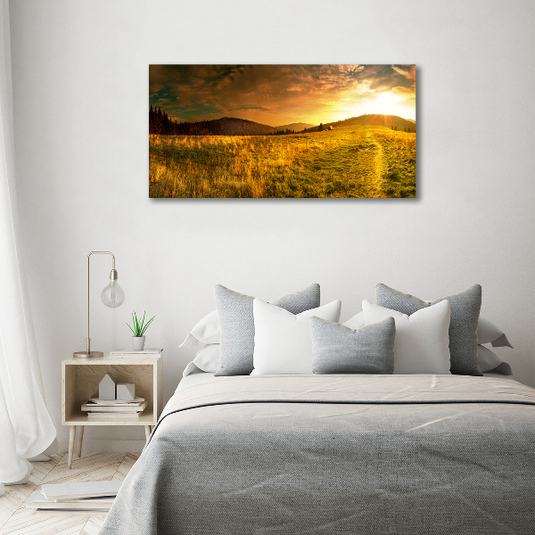 Foto canvas Panorama van het Tatragebergte