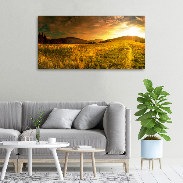 Foto canvas Panorama van het Tatragebergte