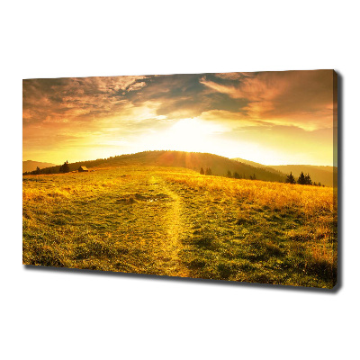 Foto canvas Panorama van het Tatragebergte