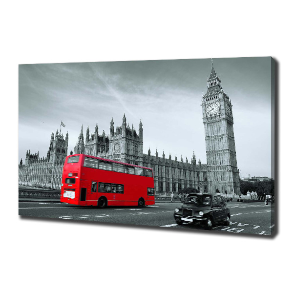 Foto op canvas Londense bus