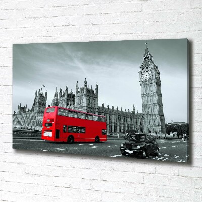 Foto op canvas Londense bus