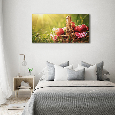 Foto canvas Appels in de mand