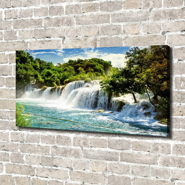 Canvas schilderij Krka-waterval