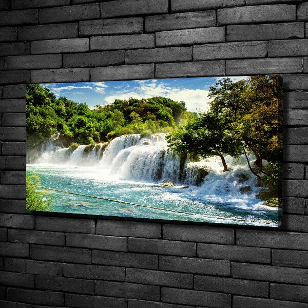 Canvas schilderij Krka-waterval