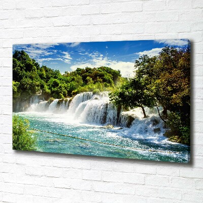 Canvas schilderij Krka-waterval