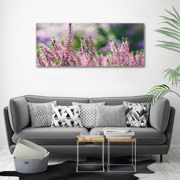 Foto op canvas Heidebloemen