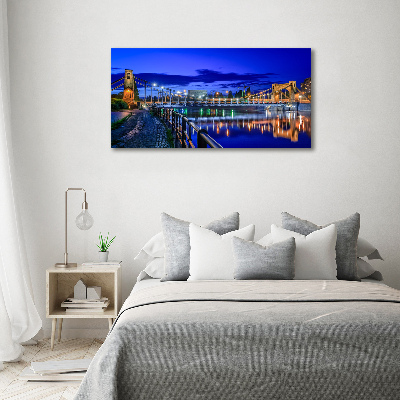 Foto op canvas Wrocław 's nachts