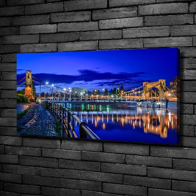 Foto op canvas Wrocław 's nachts