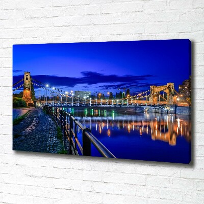 Foto op canvas Wrocław 's nachts