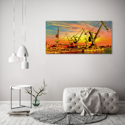 Canvas foto Scheepswerf in Gdańsk