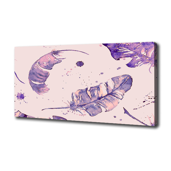 Schilderij op canvas veren