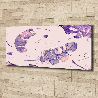 Schilderij op canvas veren