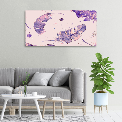 Schilderij op canvas veren