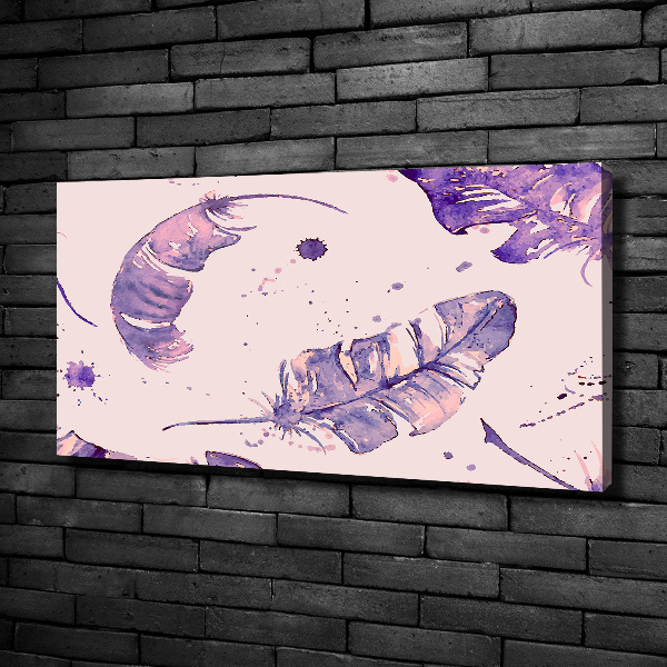 Schilderij op canvas veren