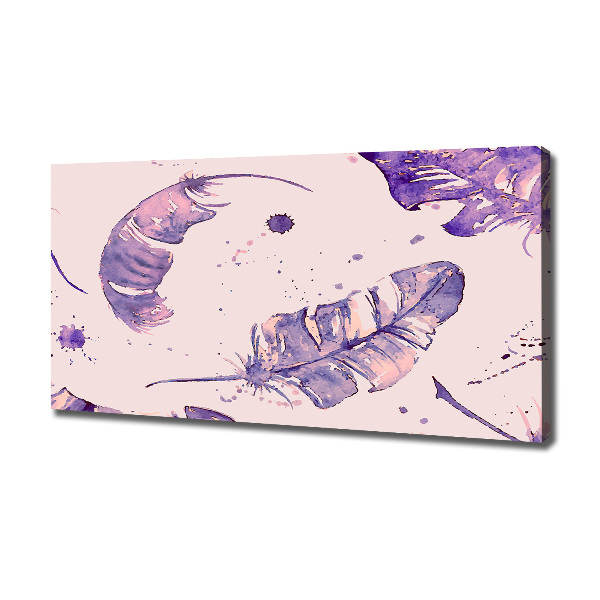 Schilderij op canvas veren