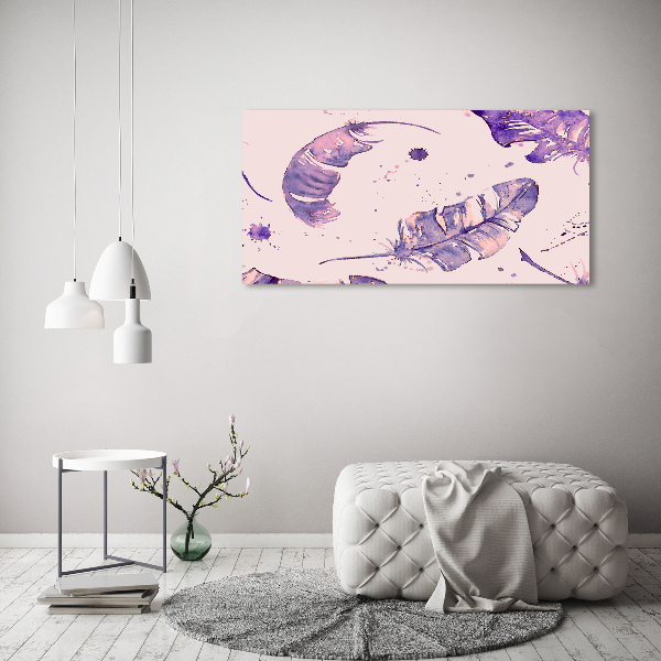 Schilderij op canvas veren