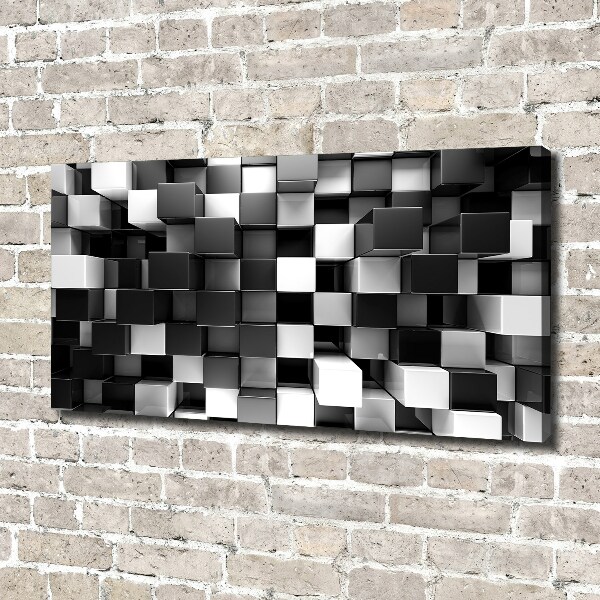 Canvas schilderij Kubusabstractie