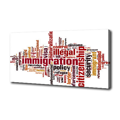 Canvas schilderij Immigratie