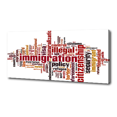 Canvas schilderij Immigratie