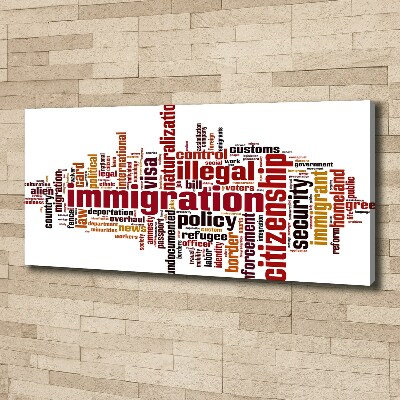 Canvas schilderij Immigratie