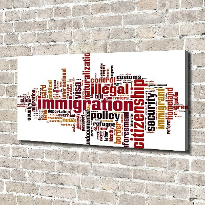 Canvas schilderij Immigratie