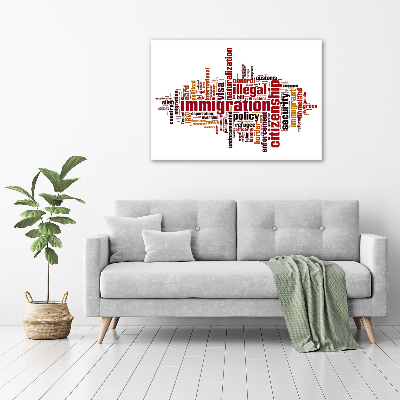 Canvas schilderij Immigratie