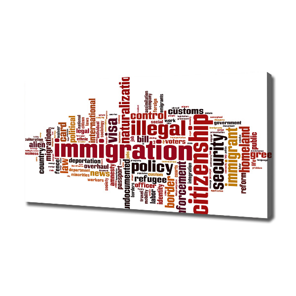 Canvas schilderij Immigratie