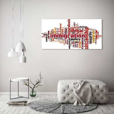 Canvas schilderij Immigratie