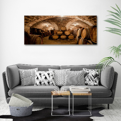 Foto canvas Vaten in de wijngaard