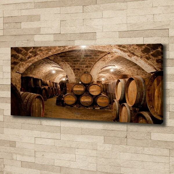 Foto canvas Vaten in de wijngaard