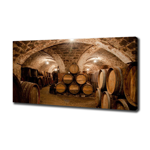 Foto canvas Vaten in de wijngaard