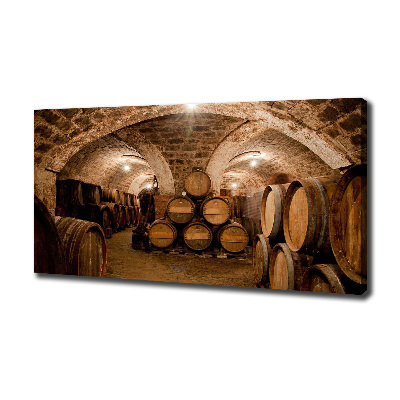 Foto canvas Vaten in de wijngaard