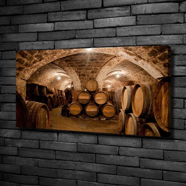 Foto canvas Vaten in de wijngaard