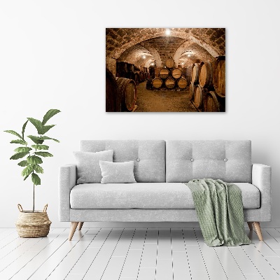 Foto canvas Vaten in de wijngaard