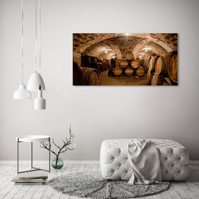 Foto canvas Vaten in de wijngaard