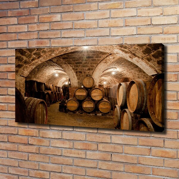 Foto canvas Vaten in de wijngaard