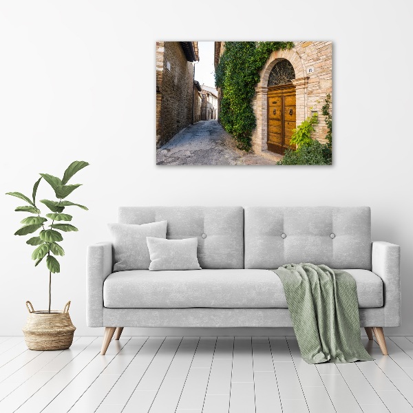 Canvas foto Een charmante straat