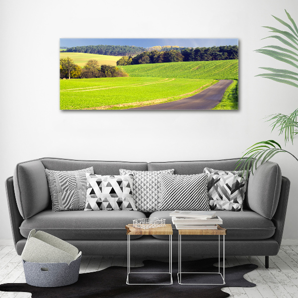 Foto canvas Onverharde weg