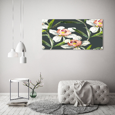 Schilderij op canvas Bloemenpatroon