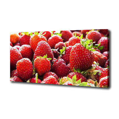Foto canvas Aardbeien
