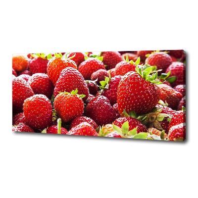 Foto canvas Aardbeien