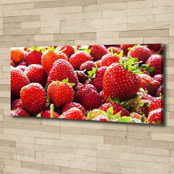 Foto canvas Aardbeien